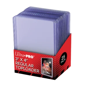 Ultra Pro 3″ x 4″ Regular TopLoader x25